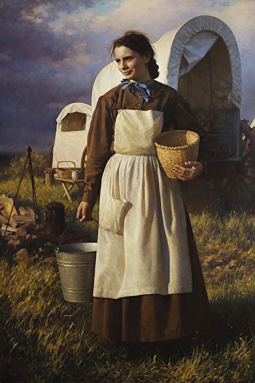 Girl on Oregon Trail by Benjamin Wu
